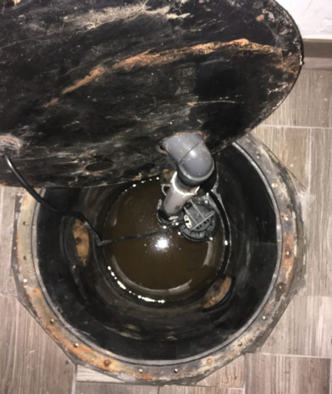 Inside Sump Tank Cleveland Ohio